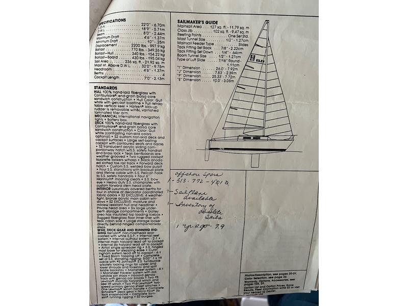 s2 6.9 sailboat for sale